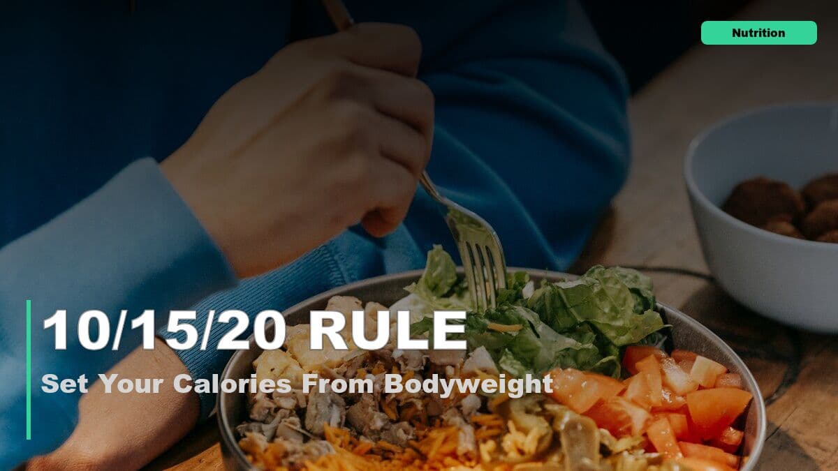 How to Set Your Calories Using the 10/15/20 Rule
